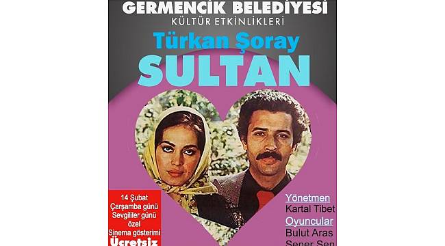 Germencik&#39;te sevgililere özel sinema gösterimi