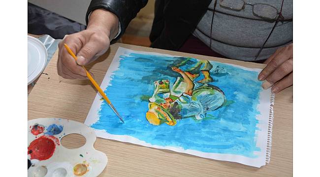 Hayallerini tuvale yansıtıyorlar