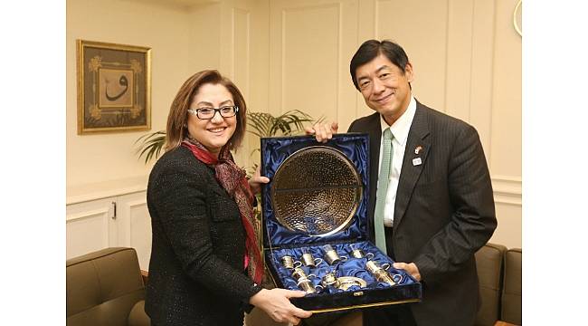 Japonya'nın Ankara büyükelçisinden, Şahin'e ziyaret