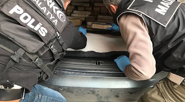  Malatya’da 58 kilo eroin ele geçirildi