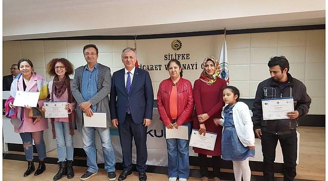 Silifke'de girişimcilik eğitimi alanlara sertifika