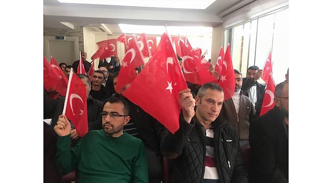 Zeytin Dalı Harekatına '10 Bin Teröriste Karşı 10 Bin Kahraman Gönüllü İşçi' sloganıyla destek verdiler