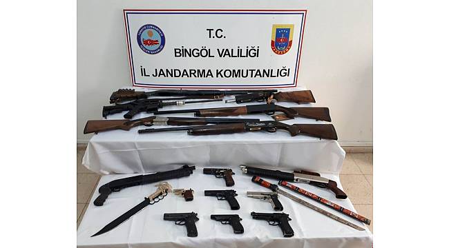 Bingöl'de silah kaçakçılarına operasyon: 11 gözaltı