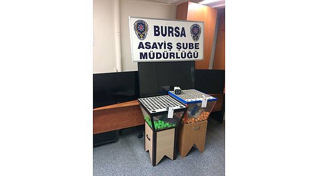 Bursa'da tombala baskını