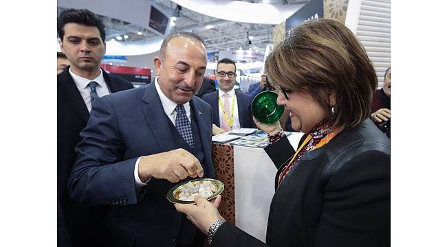 Dışişleri Bakanı Çavuşoğlu, Moskova Uluslararası Seyahat ve Turizm Fuarı'na katıldı