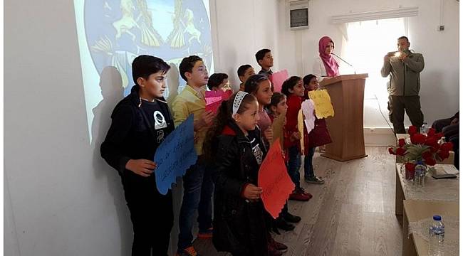 Elbeyli Barınma Merkezinde kütüphane açılışı yapıldı