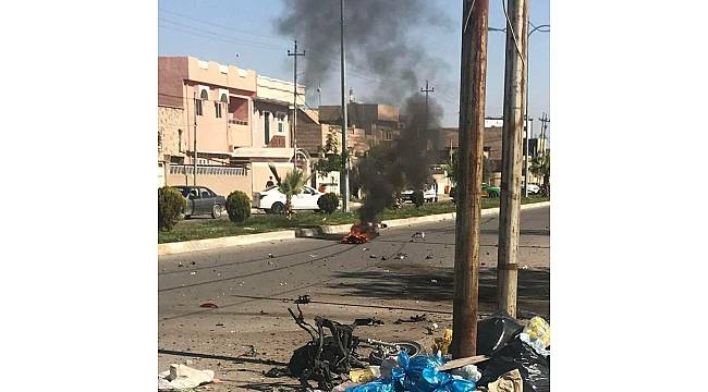 Kerkük'ün ortasında bomba yüklü motosikletli saldırı