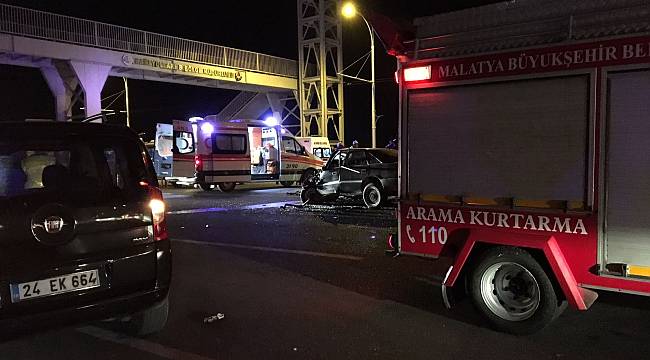 Malatya'da 3 araç birbirine girdi: 1 ölü, 3 yaralı