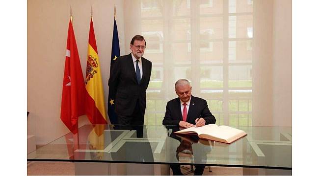 Başbakan Yıldırım, İspanya Başbakanı Rajoy ile görüştü