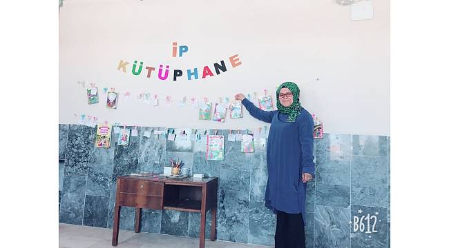 Bu okuldan kitaplar ipe dizildi