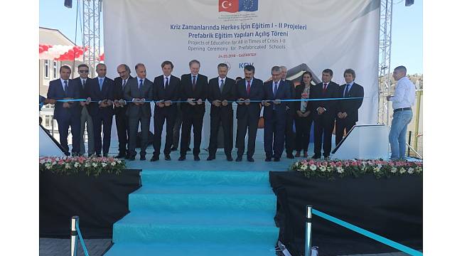 Avrupa Birliği'nden Nizip Mülteci Kampı'na ilkokul