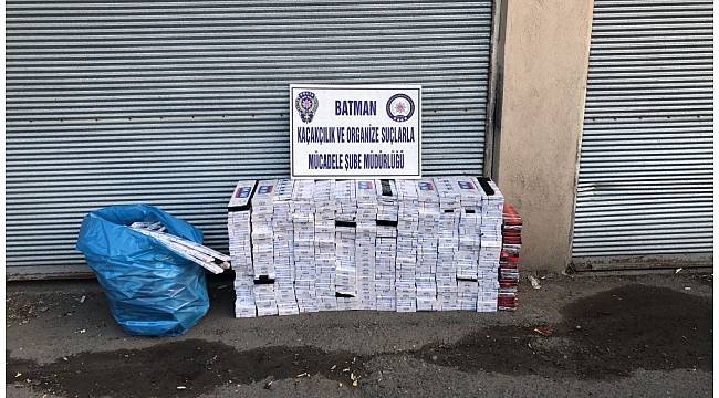 Batman'da kaçak sigara ele geçirildi