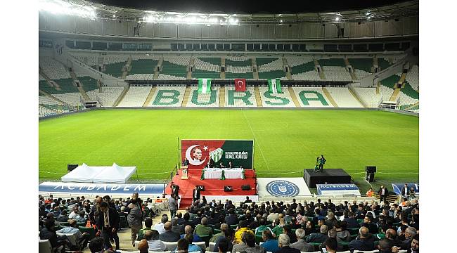 Bursaspor&#39;da olağan genel kurulun ilk oturumu yapıldı