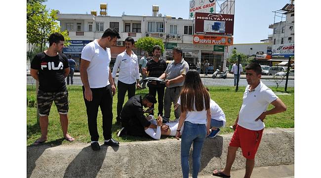 Danimarkalı kız motosiklet kazasında yaralandı
