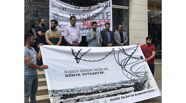 Iğdır'da Kudüs için basın açıklaması
