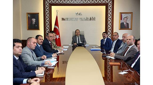 Kurum Amirleri Toplantısı Vali Ali Hamza Pehlivan başkanlığında yapıldı