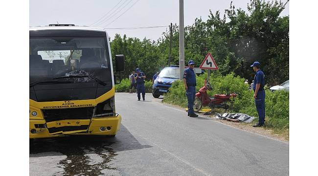 Motosiklet ile minibüs çarpıştı: 1 ölü, 1 ağır yaralı