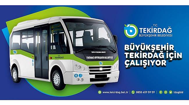 Tekirdağ'da toplu taşımada yeni dönem