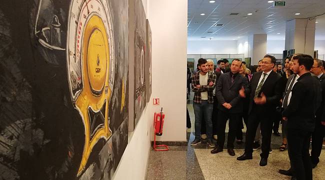 Üniversite öğrencilerinden yıl sonu sergisi