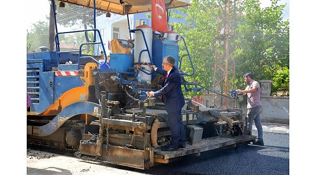 Zile'de 50 bin metre kare asfalt