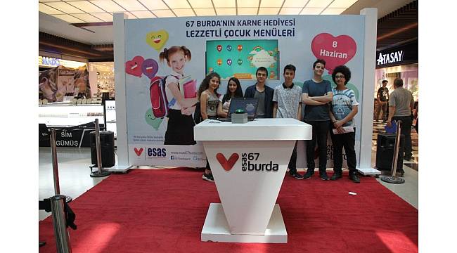 67 Burda AVM'den öğrencilere karne hediyesi yemek menüsü