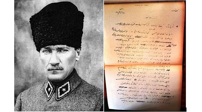 Atatürk'ün Kozan'daki katliamları protesto belgesi bulundu