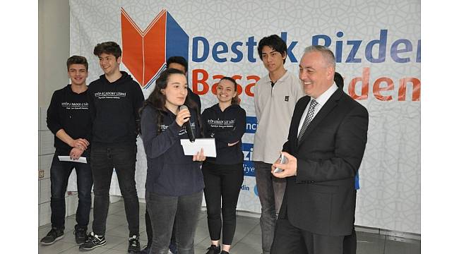 Destek belediyeden başarı öğrenciden