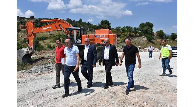 Dursunbey-Balıkesir duble yolunda çalışmalar yeniden başladı