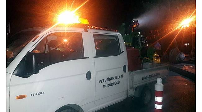 Eyüpsultan'da gece ilaçlamaları da başladı