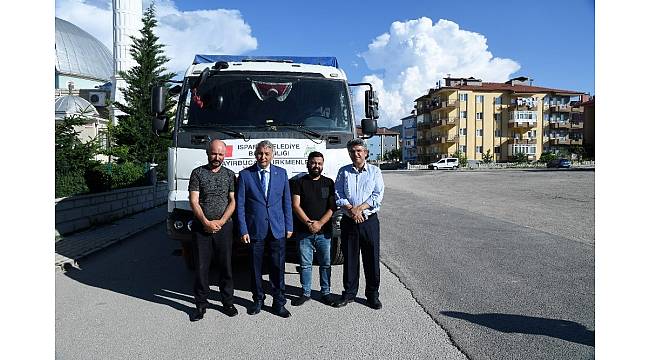 Isparta Belediyesi'nden Bayırbucak Türkmenleri'ne 1 kamyon un