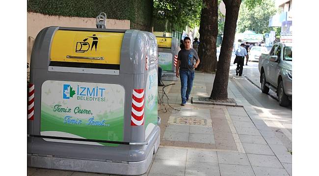 İzmit Belediyesi&#39;nden yeni çöp konteynerleri