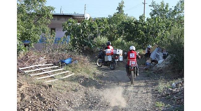 Motor tutkunlarından Kızılay&#39;a dağıtım desteği