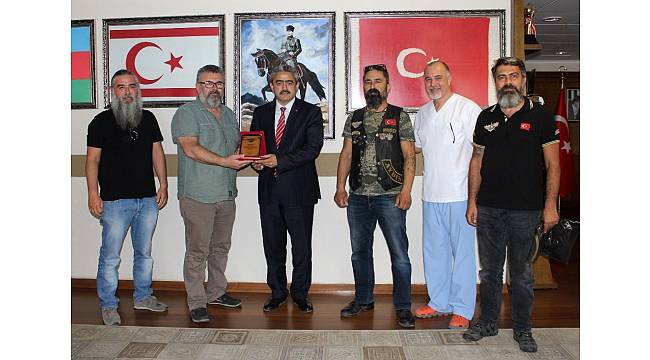 Türk Riders Chopper Clup üyeleri Başkan Alıcık'ı ziyaret etti