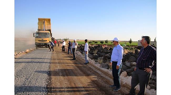 Şanlıurfa&#39;da kırsal yollar karayolları standarlarına getiriliyor