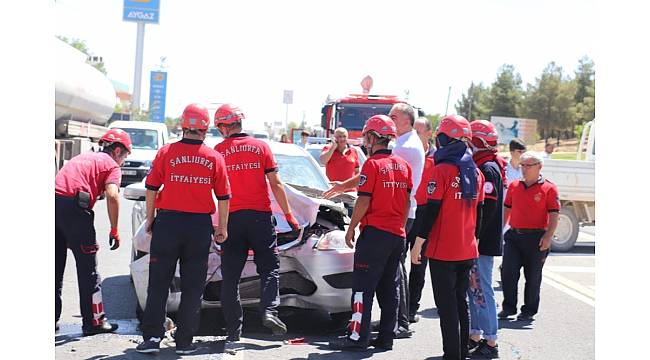 Şanlıurfa&#39;da trafik kazası: 2 yaralı