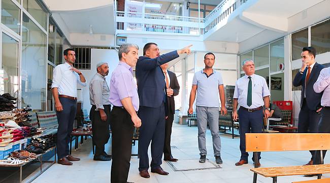 Esnaf İşhanı’nda devam eden çalışmalarda sona gelindi