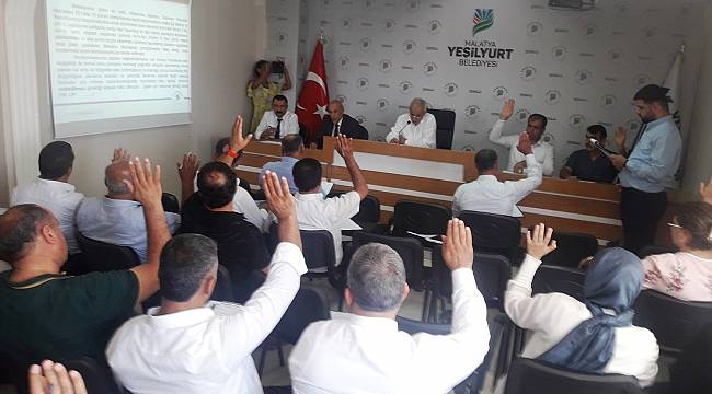 Yeşilyurt Belediye Meclisi ağustos ayı toplantısı