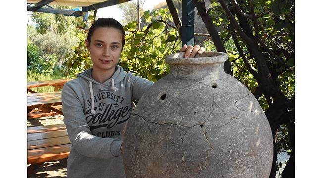 Maydos Kilisetepe Höyüğü&#39;nde 2 bin 500 yıllık yayık bulundu