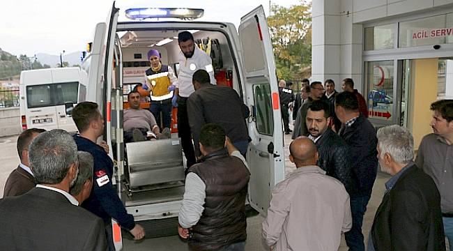 Büyükşehir’in İş Makinesine Ateş Açıldı, 2 Yaralı