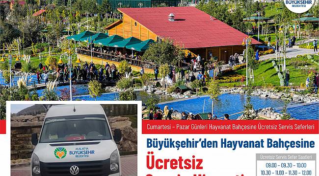 Büyükşehir’den Hayvanat Bahçesine ücretsiz ring hizmeti 