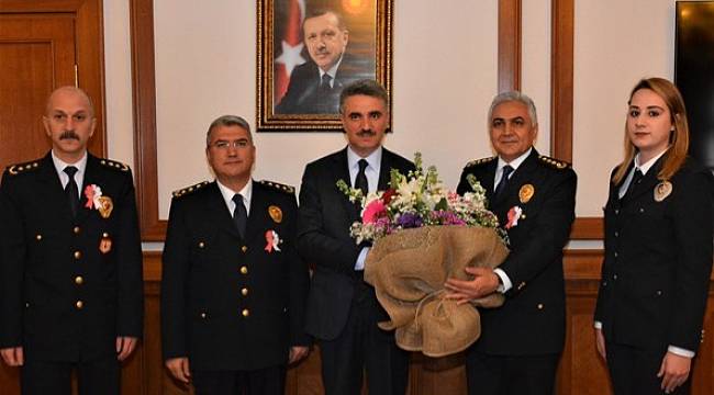 Emniyet Teşkilatından Vali Baruş’a Polis Haftası Ziyareti