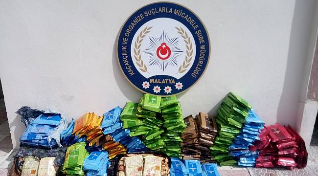 Malatya Emniyet Müdürlüğü Kaçak Nargile Tütünü Yakaladı 