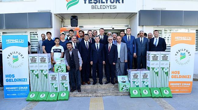 YEŞİLYURT BELEDİYESİ’NDEN ÖRNEK BİR PROJE DAHA; ‘FLORESANLAR ATIK KUTULARINA’