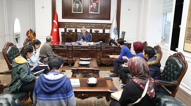 BAŞKAN GÜDER, OKUL DERGİSİNE RÖPORTAJ VERDİ