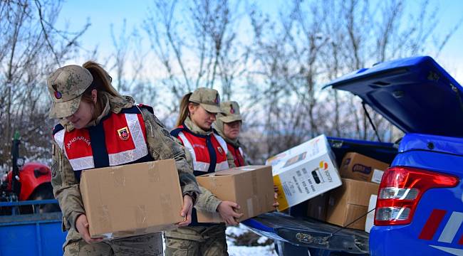 Malatya İl Jandarma Komutanlığı Deprem Sonrası Yardım Faaliyetleri