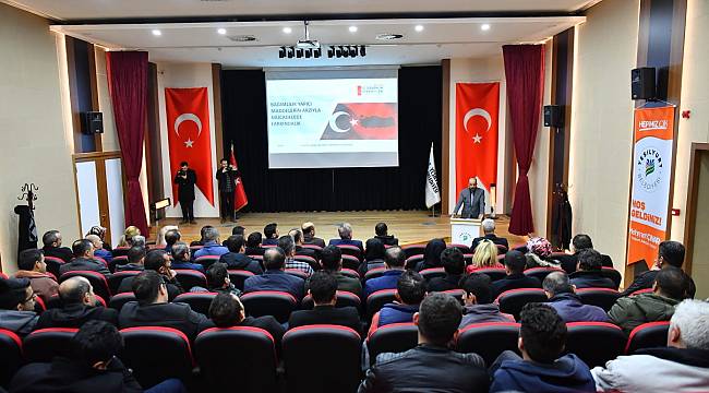 YEŞİLYURT BELEDİYE PERSONELLERİNE BAĞIMLILIKLA MÜCADELE FARKINDALIK EĞİTİMİ VERİLDİ