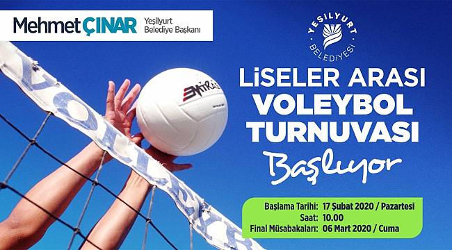 YEŞİLYURT BELEDİYESİ LİSELERARASI VOLEYBOL TURNUVASI 17 ŞUBAT’TA BAŞLAYACAK