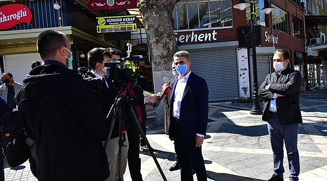 Vali Baruş Pandemi Kurulu ile Birlikte İl Merkezinde İncelemelerde Bulundu