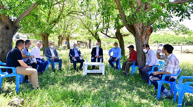 MİLLETVEKİLİ ÇAKIR İLE BELEDİYE BAŞKANI ÇINAR, KIRSAL MAHALLELERİ ZİYARET ETTİ