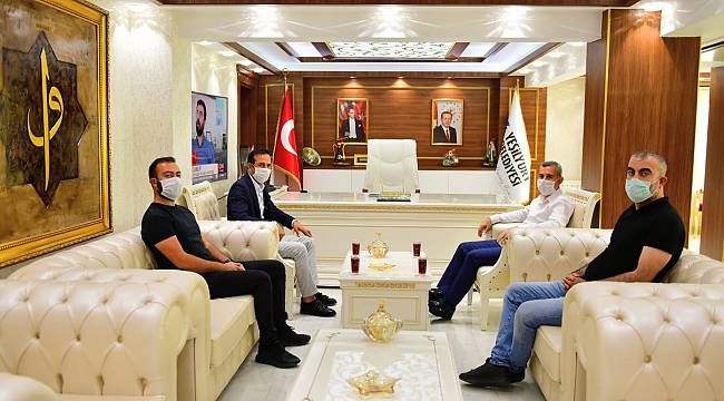 BAŞKAN ÇINAR, Y.MALATYASPOR KULÜP BAŞKANI ADİL GEVREK’İ AĞIRLADI